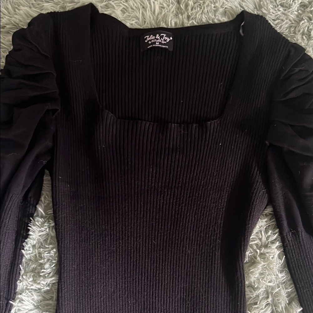 Elegant Black Long Sleeve Dress